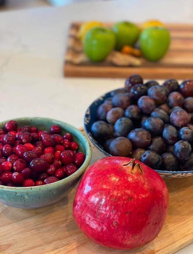 Fruit in bowls