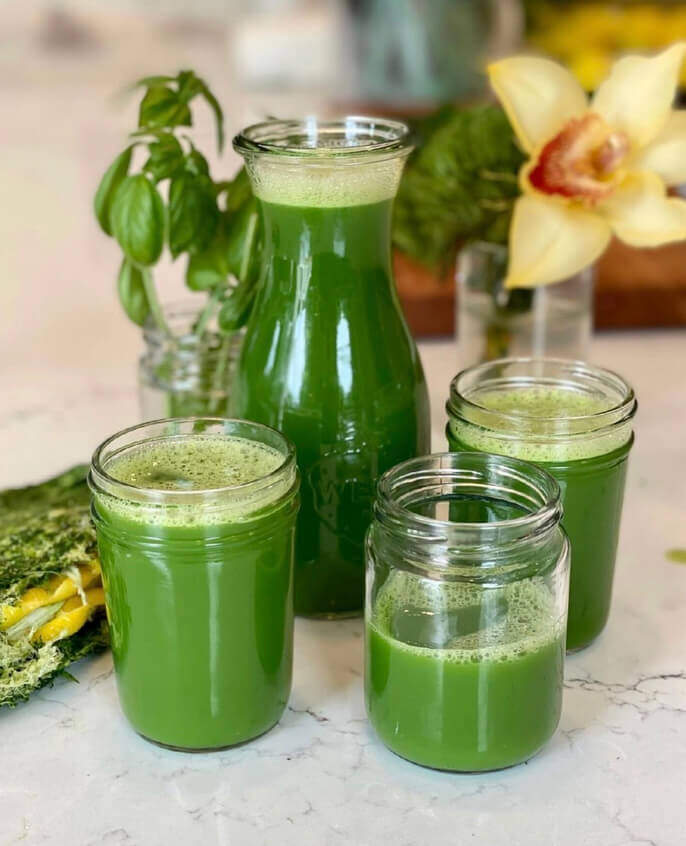 Green juice for keto diet