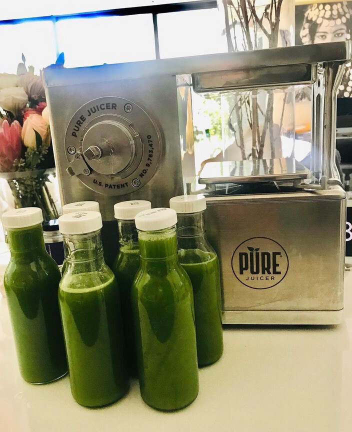 Green juice by PURE juicer