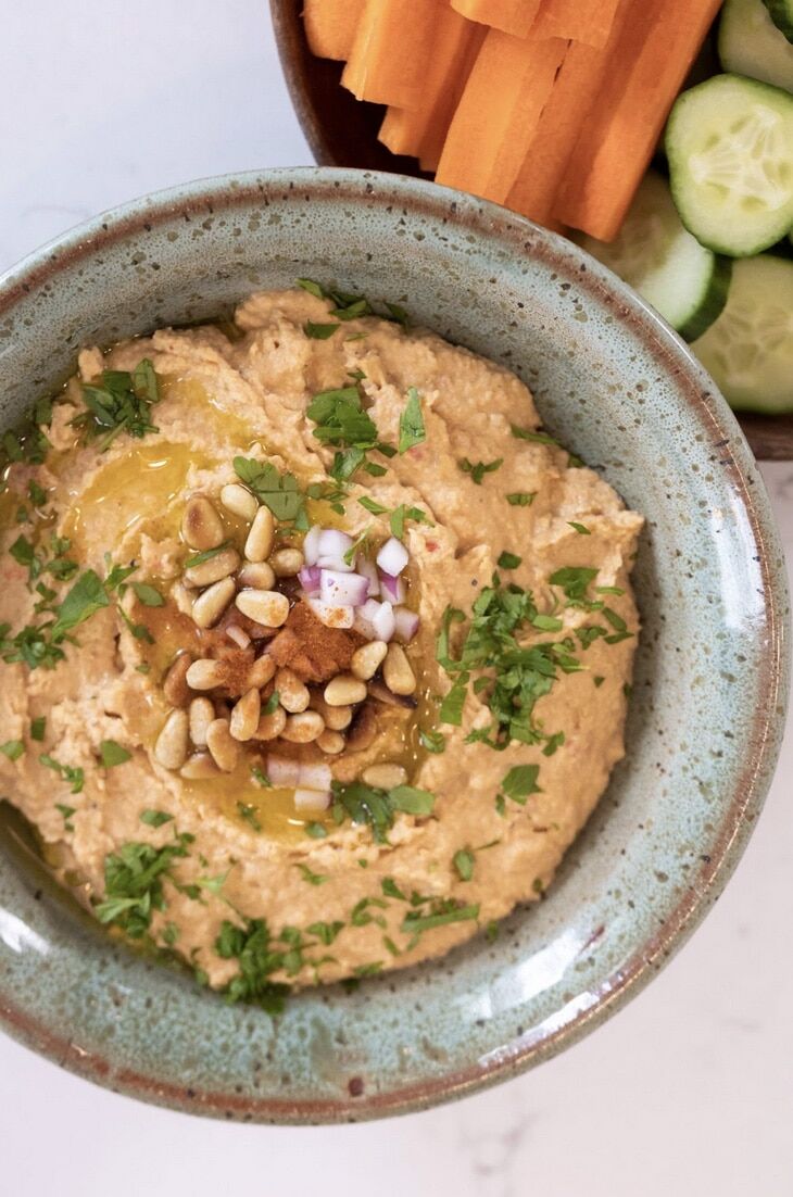 Hummus in bowl