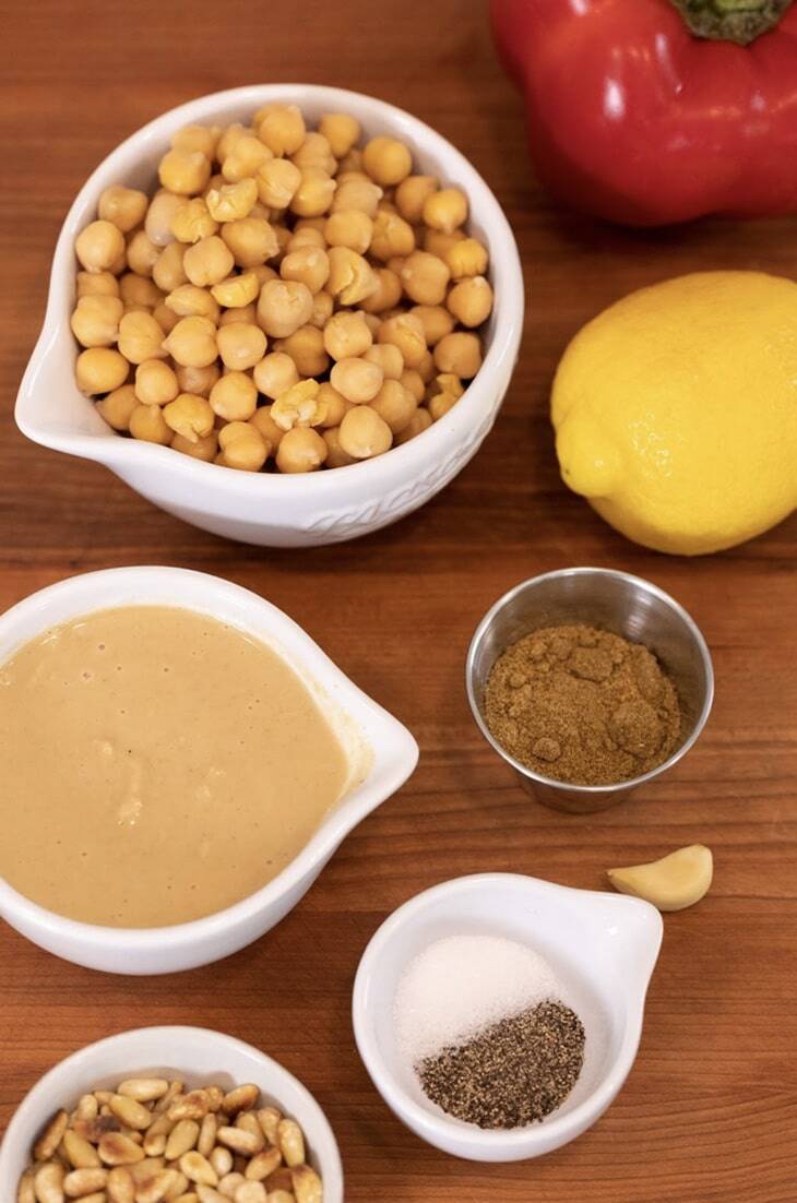 Ingredients for hummus