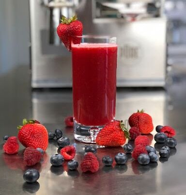 Strawberry and blueberry smoothie