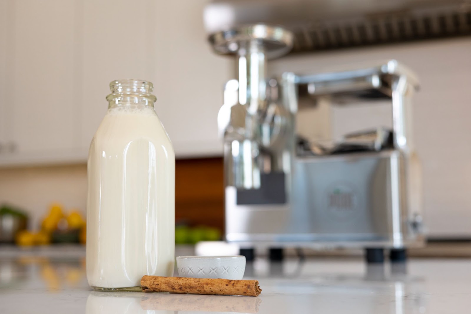 Plant-based milk using PURE Juicer.