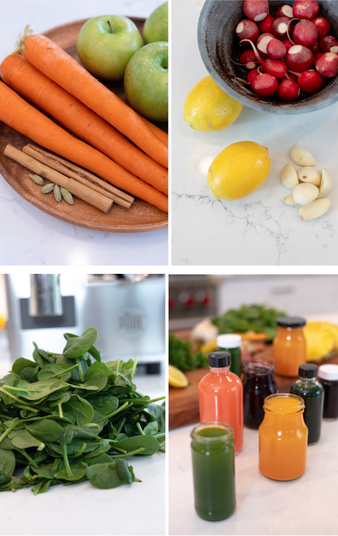 spinach, carrots, lemons, garlic and more for the polyphenol blog