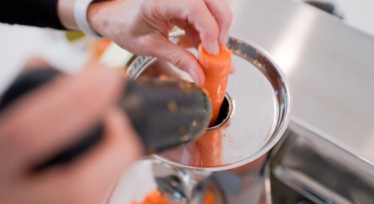 Carrots in PURE juicer
