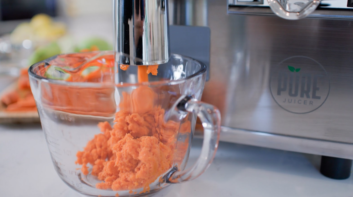 Carrot pulp from PURE Juicer