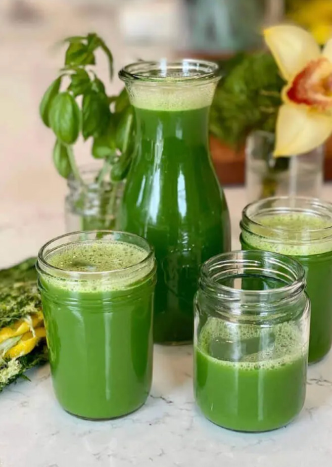 Spinach Kale Keto Green Juice with Calcium; Pure Juicer calcium rich juice